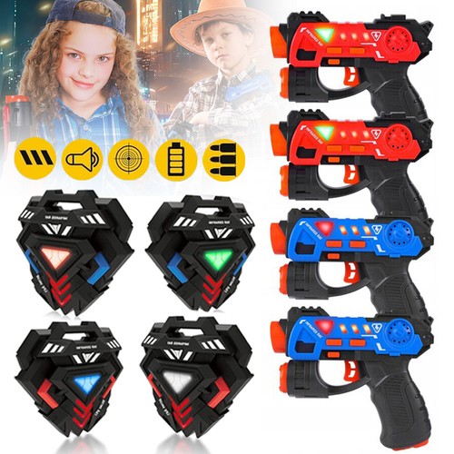 Laser tag guns badges set - guns, w/